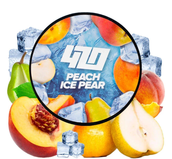Тютюн для кальяну 420 Classic Frost Line Peach Ice Pear (Персик Груша Лід) 100 г