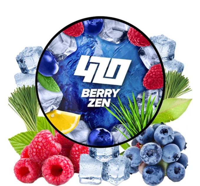 Тютюн для кальяну 420 Classic Frost Line Berry Zen (Лемонграсс Лохина Малина) 100 г
