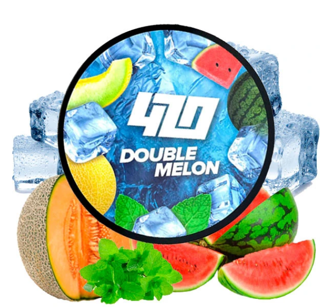 Тютюн для кальяну 420 Classic Frost Line Double Melon (Диня Кавун М'ята) 100 г