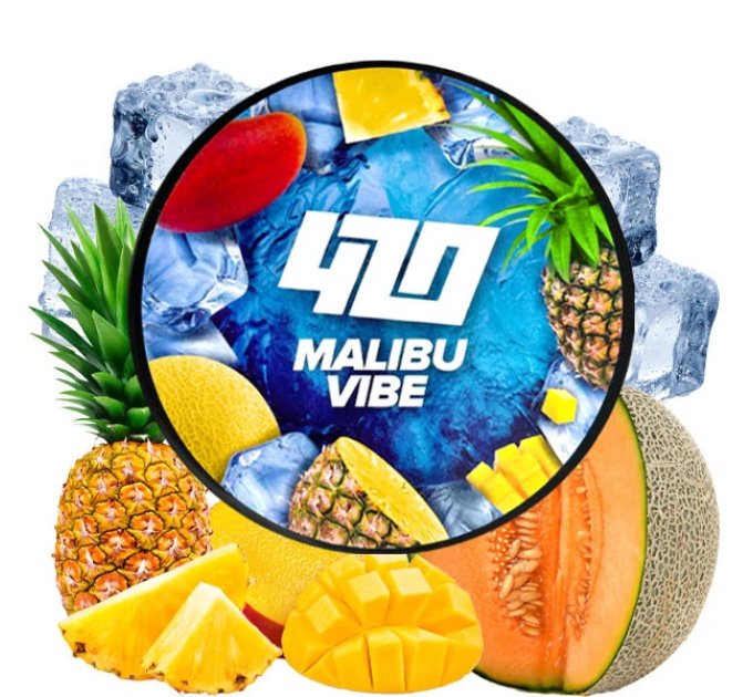 Тютюн для кальяну 420 Classic Frost Line Malibu Vibe (Манго Диня Ананас) 100 г