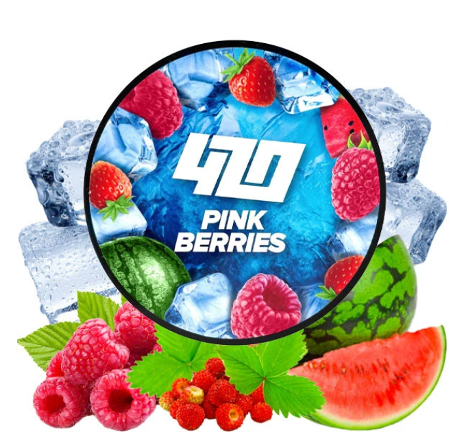 Тютюн для кальяну 420 Classic Frost Line Pink Berries (Кавун Малина Полуниця Лід) 100 г