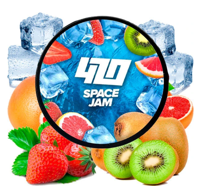 Тютюн для кальяну 420 Classic Frost Line Space Jam (Грейпфрут Полуниця Ківі) 100 г