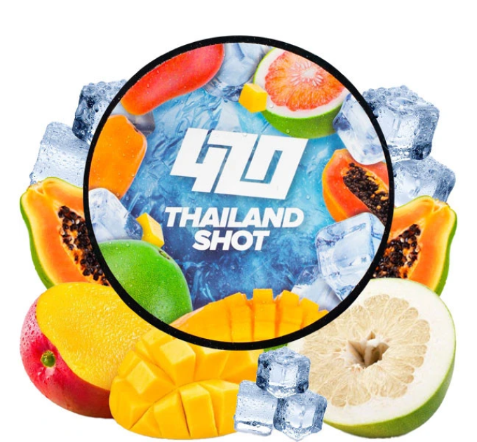 Тютюн для кальяну 420 Classic Frost Line Thailand Shot (Манго Помело Папайя) 100 г