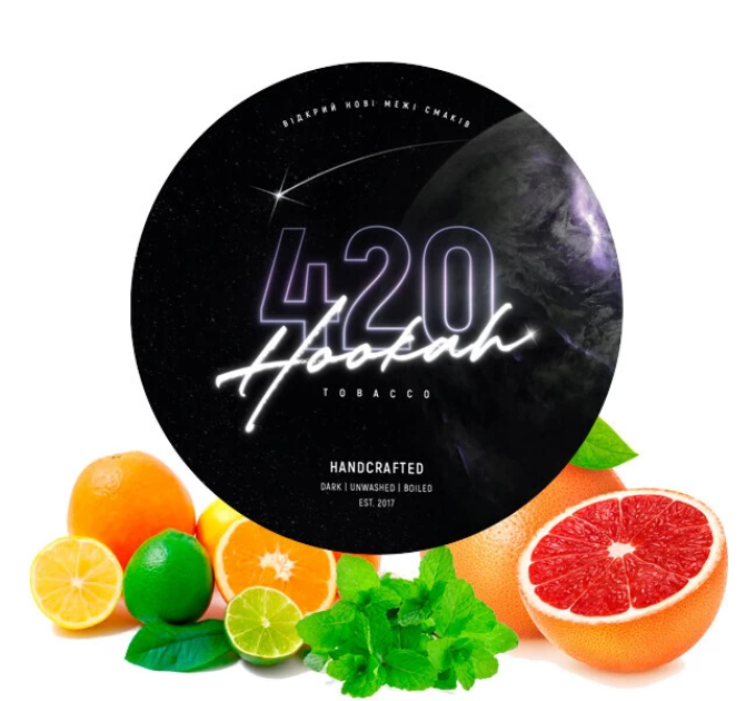 Тютюн для кальяну 420 Classic Citrus Mint (Цитрус з М'ятою) 100 г
