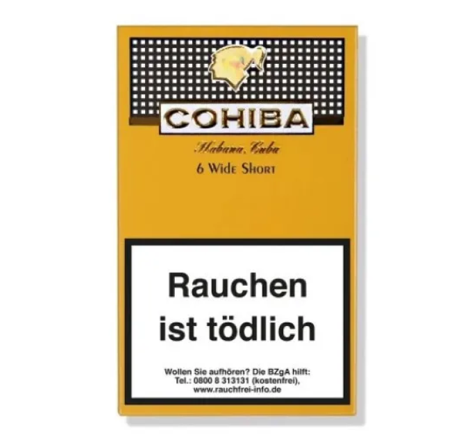 Сигарили COHIBA Wide Short 6 (Куба) 6 шт 
