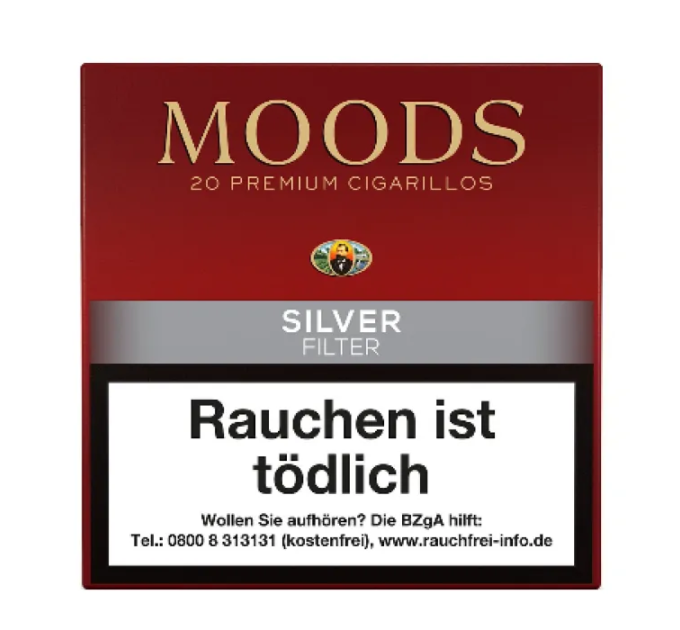 Cигарили MOODS Silver Filter 20 шт