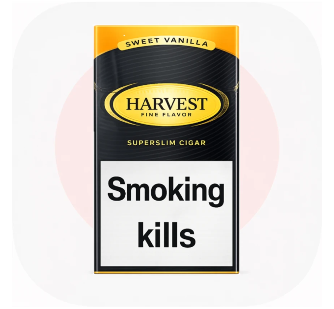 Сигарети HARVEST Sweet Vanilla Superslim (солодка ваніль) 20 шт