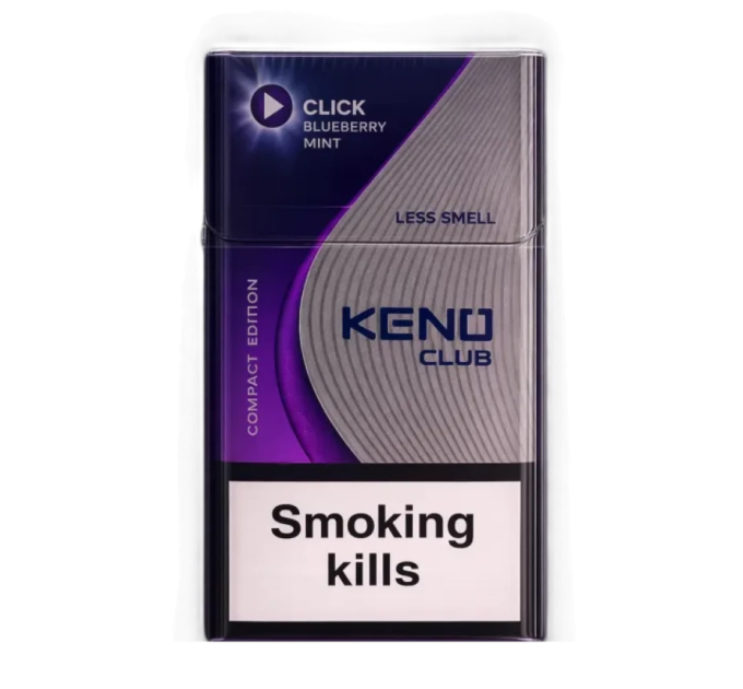 Сигарети Keno Club Compact Blueberry Mint Capsule (чорниця м’ята) 20 шт