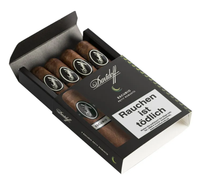 Сигари Davidoff Escurio Petit Robusto (Домінікана) 4 шт