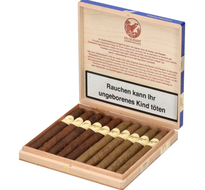 Сигари De Olifant Corona Panatella Collection (Brasil/Vintage Sumatra) 10 шт