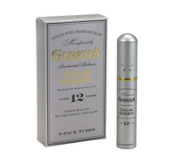 Сигари Gurkha Cellar Reserve 12 Years Aged Tube (Домінікана) 3 шт