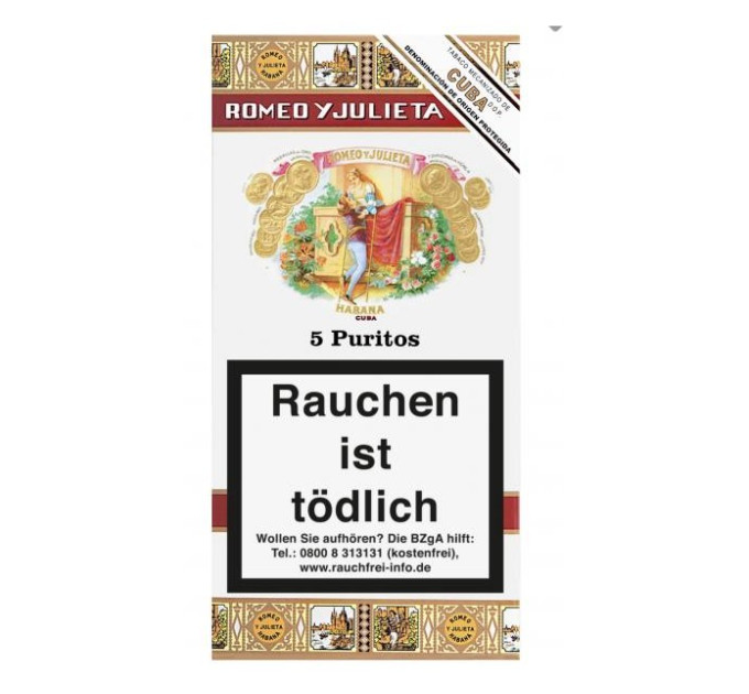 Сигари ROMEO Y JULIETA Puritos (Куба) 5 шт