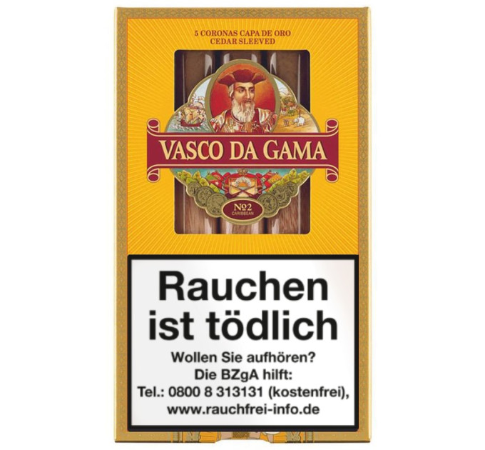 Сигари Vasco Da Gama №2 Caribbean (Домінікана) 5 шт