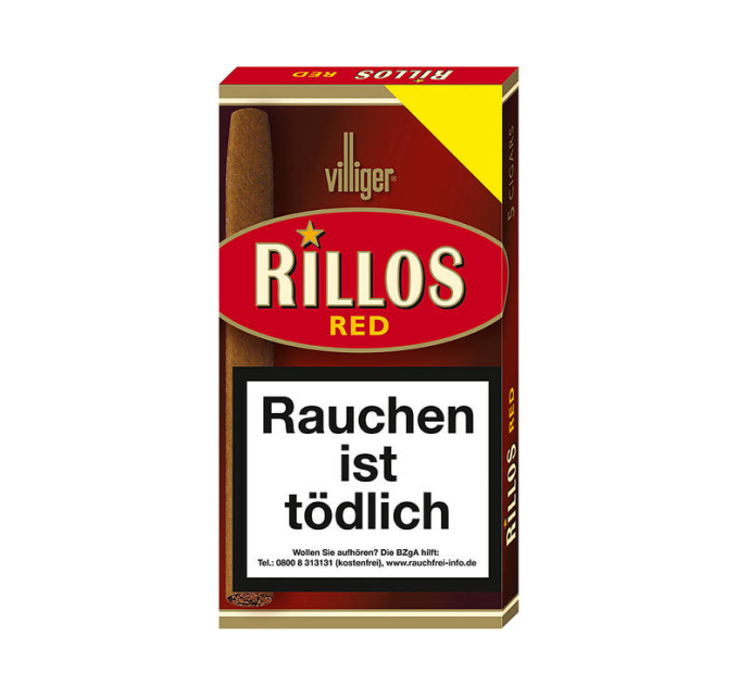 Сигари Villiger Rillos Red (Суматра) 5 шт Сигари Villiger Rillos Red (Суматра) 5 шт