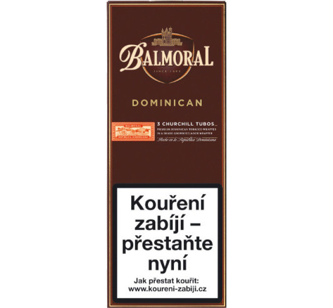 Сигари BALMORAL Churchill Tubos (Домінікана) 3 шт
