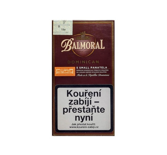 Сигари BALMORAL Small Panatella Tubos (Домінікана) 5 шт