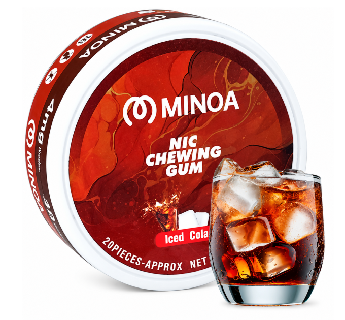 Нікотинові жуйки Minoa Iced Cola (Xолодна кола) 4 мг, 20 шт Нікотинові жуйки Minoa Iced Cola (Xолодна кола) 4 мг, 20 шт