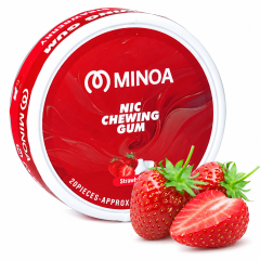Нікотинові жуйки Minoa Srtawberry (Полуниця) 4 мг, 20 шт Нікотинові жуйки Minoa Srtawberry (Полуниця) 4 мг, 20 шт