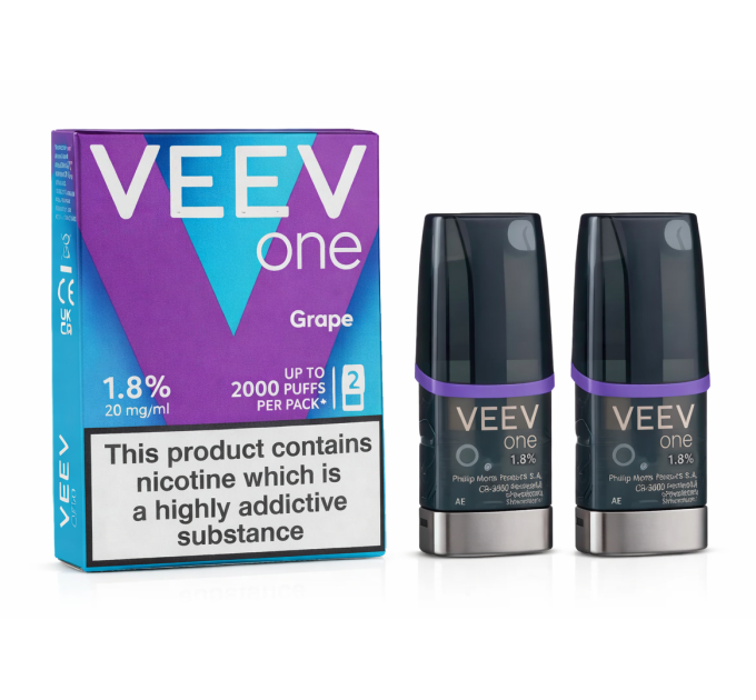 Картриджі IQOS VEEV one 2 Pods Grape (Виноград)
