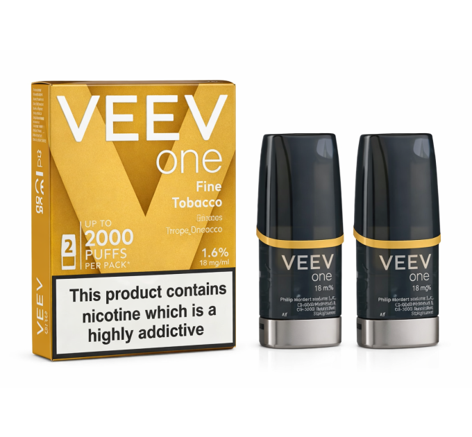 Картриджі IQOS VEEV one 2 Pods Fine Tobacco (Ніжний тютюн)