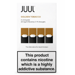Картриджі JUUL 1 Golden Tobacco (Золотий тютюн) 20 мг (2%) 4 шт