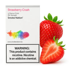 Картриджі JUUL 1 Smoke Nation Strawberry Crush (Полуниця) 50 мг (5%)