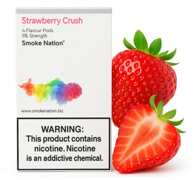 Картриджі JUUL 1 Smoke Nation Strawberry Crush (Полуниця) 50 мг (5%)