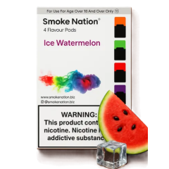 Картриджі JUUL 1 Smoke Nation Ice Watermelon (Кавун Лід) 50 мг (5%)