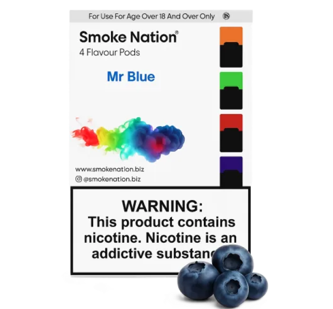 Картриджі JUUL 1 Smoke Nation Mr Blue (Чорниця) 50 мг (5%)