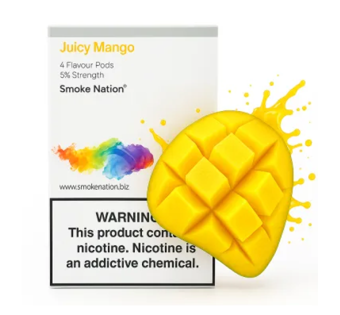 Картриджі JUUL 1 Smoke Nation Juicy Mango (Манго) 50 мг (5%)