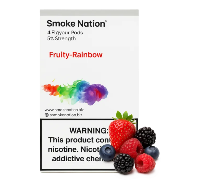 Картриджі JUUL 1 Smoke Nation Fruity Rainbow (Фруктовий мікс) 50 мг (5%)