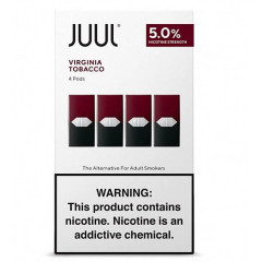 Картриджі JUUL 1 Virginia Tobacco 50 мг (5%) 4 шт