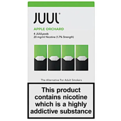 Картриджі JUUL 1 Apple Orchard (Яблуко) 20 мг (2%) 4 шт