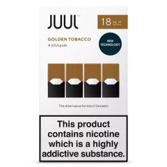 Картриджі JUUL 1 Golden Tobacco (Золотий тютюн) 18 мг (1,8%) 4 шт