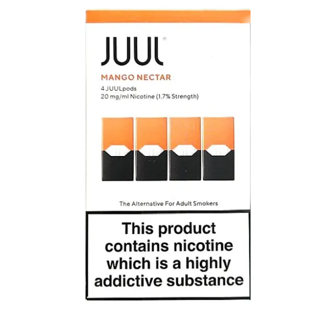 Картриджі JUUL 1 Mango (Манго) 20 мг (2%) 4 шт