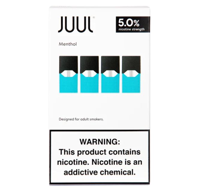 Картриджі JUUL 1 Menthol (Ментол) 50 мг (5%) 4 шт