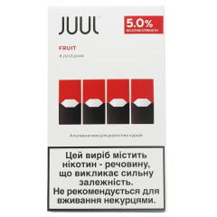 Картриджі JUUL 1 Fruit (Персик Виноград) 50 мг (5%) 4 шт