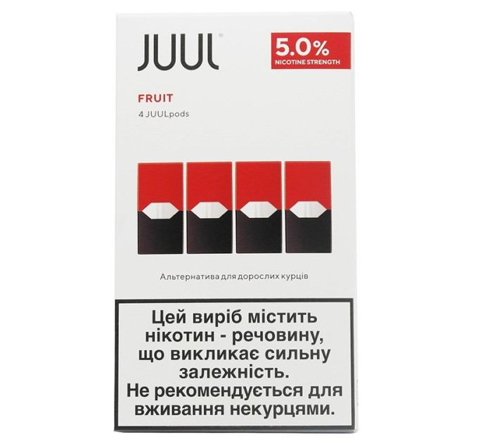 Картриджі JUUL 1 Fruit (Персик Виноград) 50 мг (5%) 4 шт