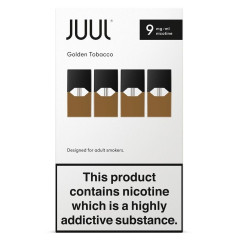 Картриджі JUUL 1 Golden Tobacco (Золотий тютюн) 9 мг (0,9%) 4 шт