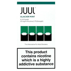 Картриджі JUUL 1 Glacier Mint (М'ята) 20 мг (2%) 4 шт