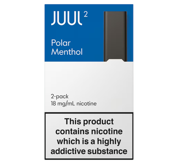 Картриджі JUUL 2 Polar Menthol 18 мг (полярний ментол)