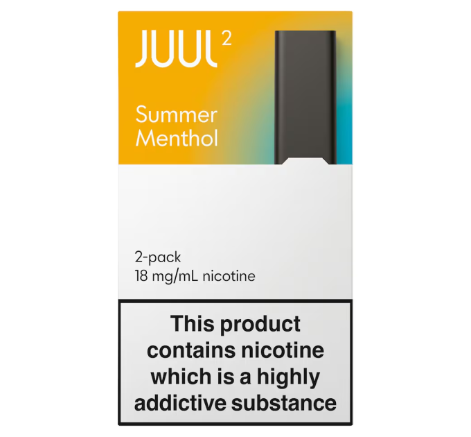 Картриджі JUUL 2 Summer Menthol 18 мг (ментол тропічні фрукти)