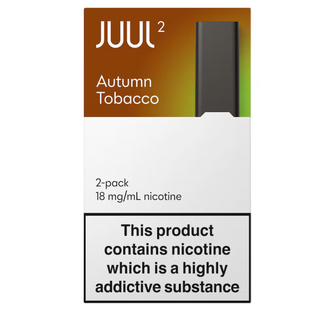 Картриджі JUUL 2 Autumn Tobacco 18мг (м'який натуральний тютюн)