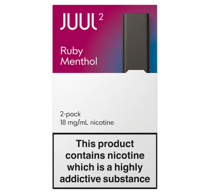 Картриджі JUUL 2 Ruby Menthol 18мг (ментол ягоди)