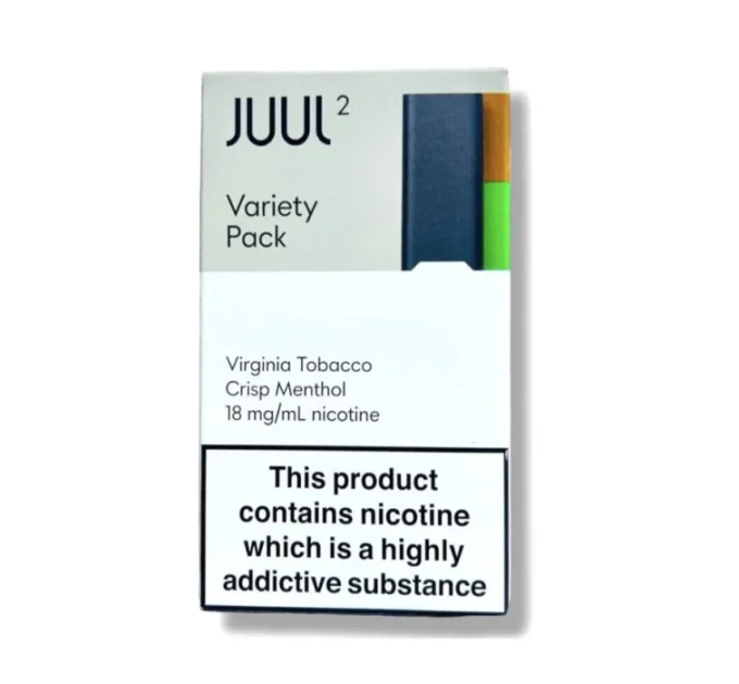 Картриджі JUUL 2 Variety Pack (Crisp Menthol and Virginia Tobacco) 18 мг