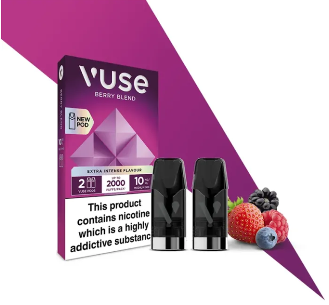 Картриджі VUSE Extra Intense Flavour Pods 10 мг (1%) Berry blend (ягідний мікс)
