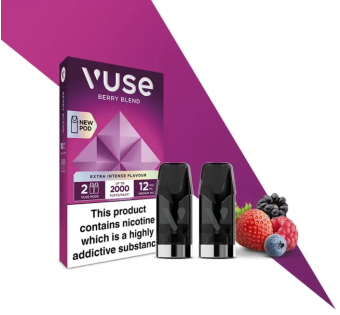 Картриджі VUSE Extra Intense Flavour Pods 12 мг (1,2%) Berry blend (ягідний мікс)