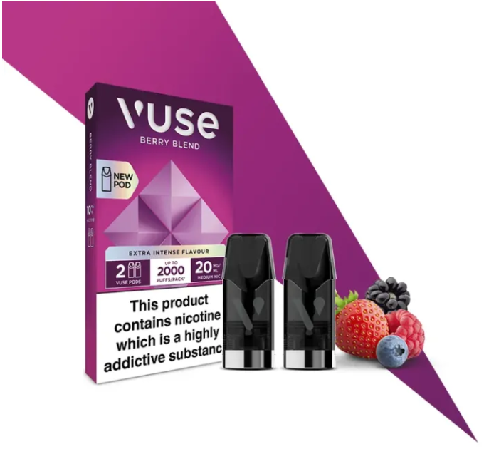 Картриджі VUSE Extra Intense Flavour Pods 20 мг (2%) Berry blend (ягідний мікс)