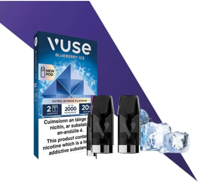 Картриджі VUSE Pro Nic Salts eLiquid Pods 20 мг (2%) Blueberry Ice (чорниця лід)