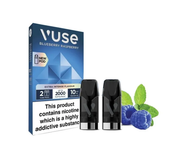 Картриджі VUSE Extra Intense Flavour Pods 10 мг (1%) Blueberry Raspberry (чорниця малина)